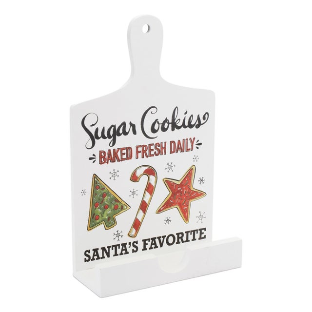 Santa's Favorite Cook Book Holder 13.5"H For Sale