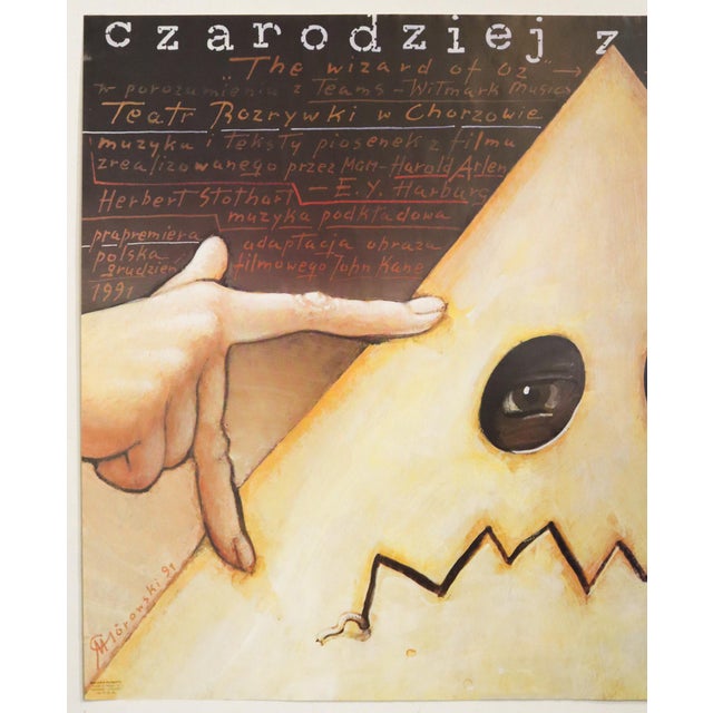1991 Polish Theatre Poster - the Wizard of Oz (Gorowski) For Sale - Image 4 of 4