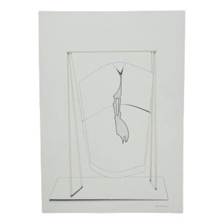 Nils Haglund, #015 Drawing, 1978, Pencil on Paper For Sale