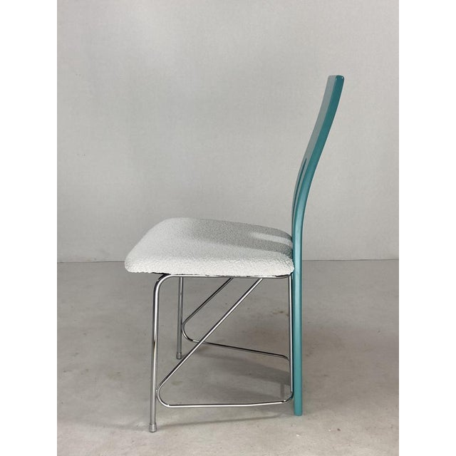 Postmodern Dining Chairs in Bouclé, 1980s, Set of 6 For Sale - Image 18 of 18