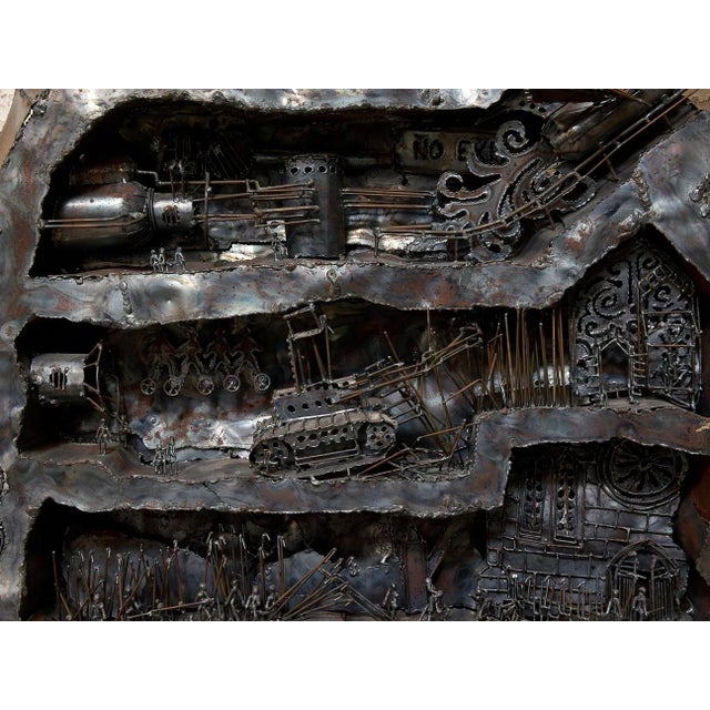 Mid 20th Century Vintage Metal Assemblage Sculpture For Sale - Image 5 of 10