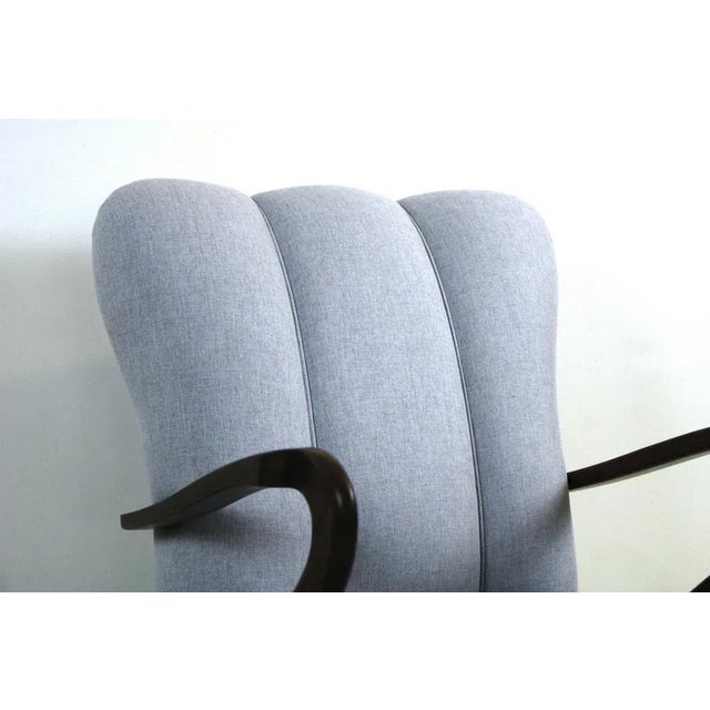 Wood Set of Vintage Armchairs attributed to Guglielmo Ulrich, 1950s For Sale - Image 7 of 13