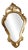 Vintage Gold French Baroque Mirror, 1960s For Sale