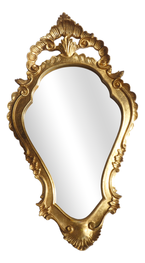 Vintage Gold French Baroque Mirror, 1960s
