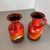Fat Lava Op Art Pottery Multi-Color Vases from Jasba Ceramics Germany, 1970s, Set of 2 For Sale - Image 14 of 18