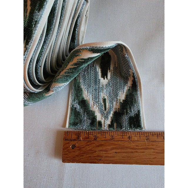 Schumacher Schumacher Tape Trim in Ikat Pattern 4.5 Yds For Sale - Image 4 of 4
