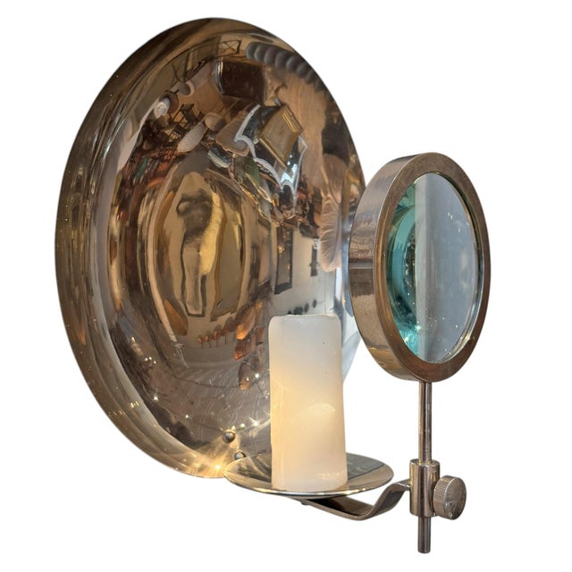 19th Century American Parabolic Magnifying Medical Candle Sconce For Sale - Image 11 of 18