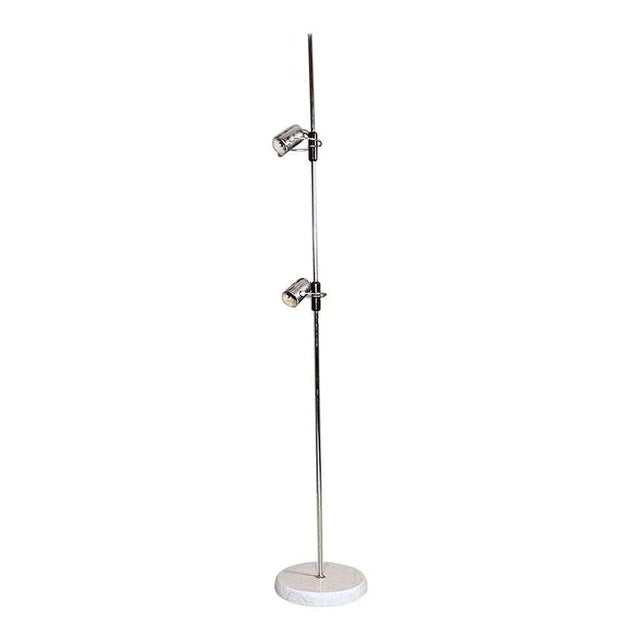 Italian Modern Marble, Metal and Plastic Floor Lamp by Fois for Reggiani Illuminazione, 1970s For Sale - Image 13 of 13