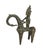 A fine Dogon bronze of a horseman or equestrian figure. Horses were rare amongst the Dogon and were considered a status...