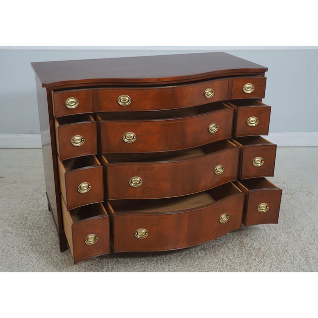 Traditional Baker Historic Charleston Mahogany Bow Front Dresser For Sale - Image 3 of 18