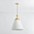 A refined bell-shaped fixture with a modern edge, Bronson features a sleek, tapered silhouette crafted from clean White...