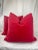 2020s Mohair in Poppy 22" Pillows-A Pair For Sale - Image 5 of 5