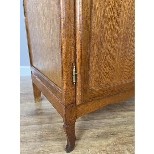 Brown French Louis XVI Wardrobe in Oak For Sale - Image 8 of 13