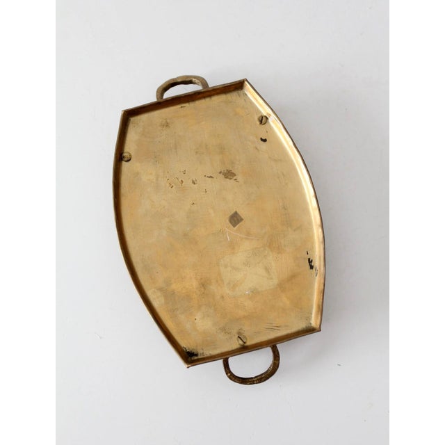Mid-Century Hollywood Regency Brass Gallery Tray For Sale - Image 9 of 10