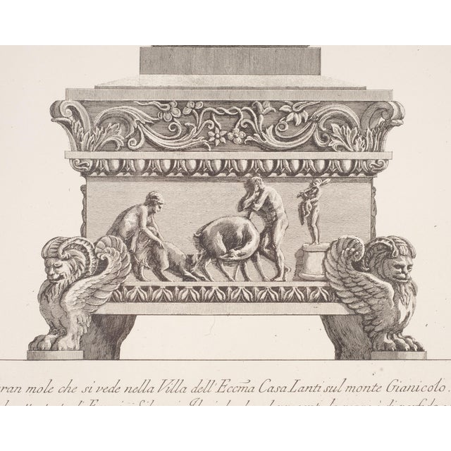 Wood Pair of Neoclassical Framed Prints After Giovanni Battista Piranesi For Sale - Image 7 of 18