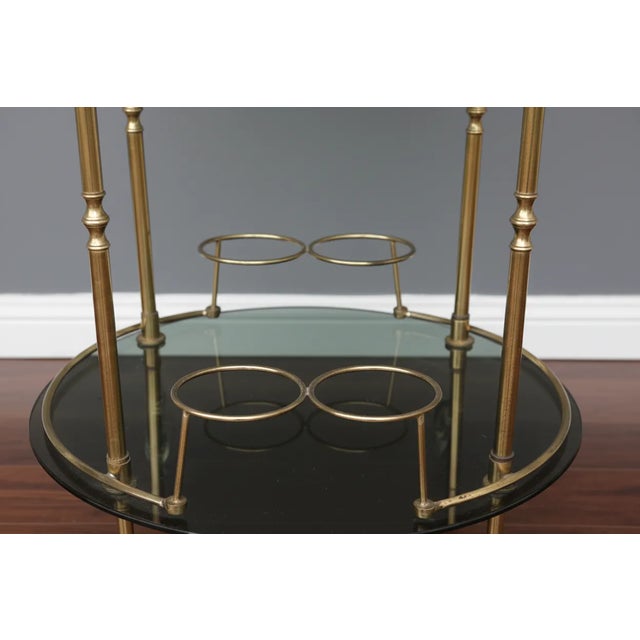 Vintage Brass Serving Trolley, 1970s For Sale - Image 9 of 13