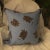 Sky Blue and Brown Pattern Pillow Cover For Sale In New York - Image 6 of 6
