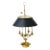 French Large Bouillotte Lamp With Black Tole Shade, 1940s For Sale