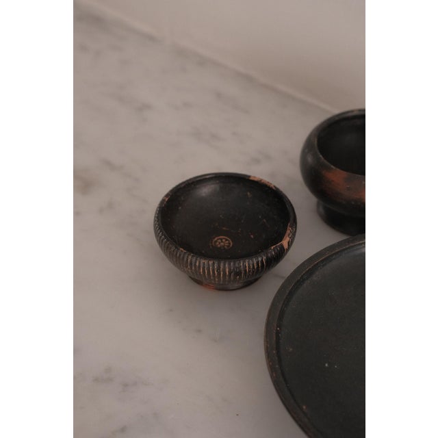 Antique Greek Earthenware Bowls, Set of 5 For Sale - Image 6 of 8