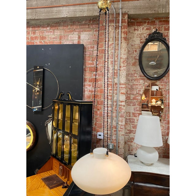 1950s Mid Century Stilnovo Chandelier, Italy For Sale - Image 10 of 10