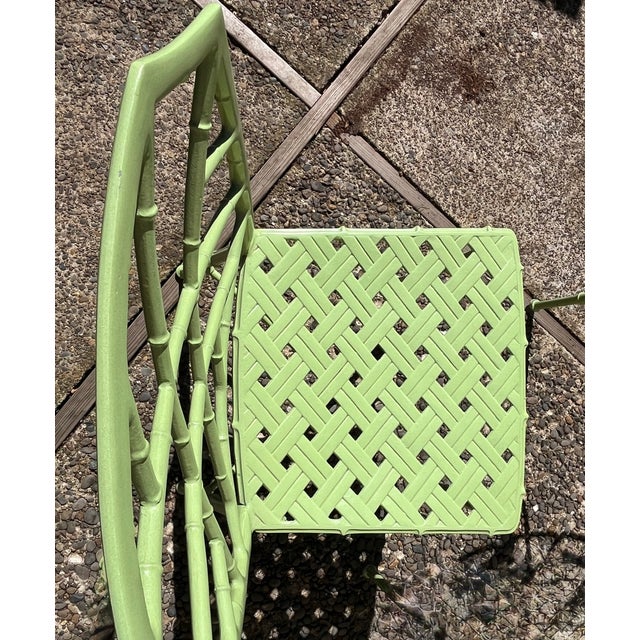 1950s 1950s Hall Bradley for Brown Jordan Top-Tier Line of “Calcutta”, Solid Cast Aluminum 5 Piece Patio Dining Set, Attributed For Sale - Image 5 of 12