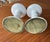 1970s White Ceramic Candle Holders-a Pair For Sale - Image 9 of 11
