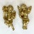 Gold 1970s Vintage Boho Chic Hollywood Regency Italian Figural Wall Sculptural Cherubs - A Pair. For Sale - Image 8 of 10