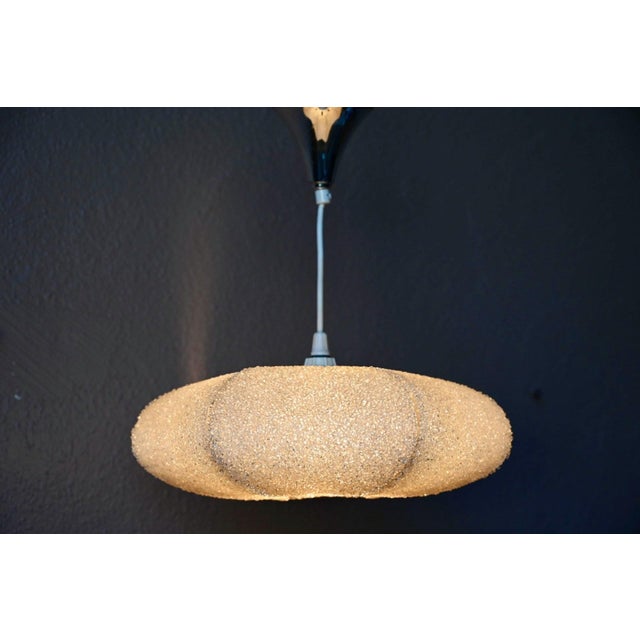 Vintage Pendant Light in Shimmering Granulated Acrylic, 1960s For Sale - Image 4 of 13