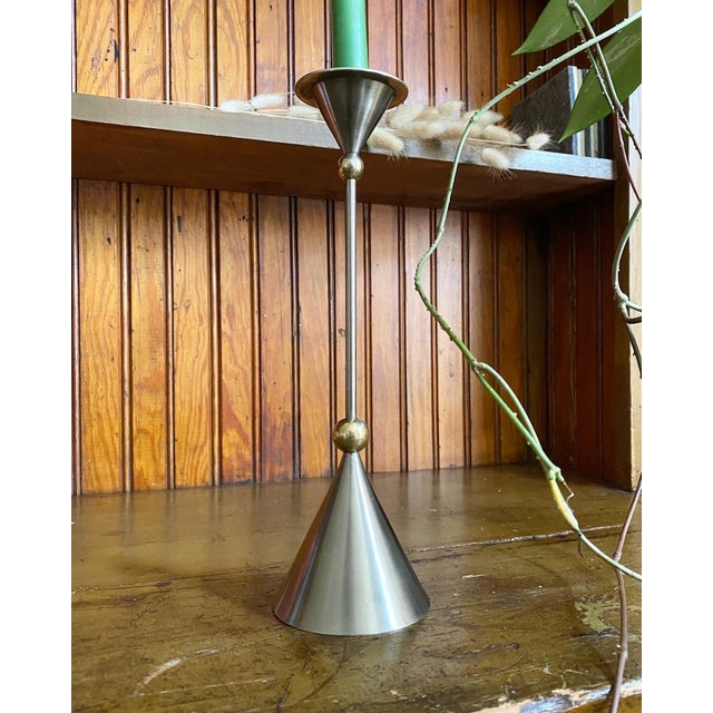 Mid-Century Modern Postmodern Memphis Milano-Style Sculptural Candle Holder For Sale - Image 3 of 8
