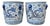 Contemporary Large Chinoiserie Coastal Blue & White Planters - A Pair For Sale