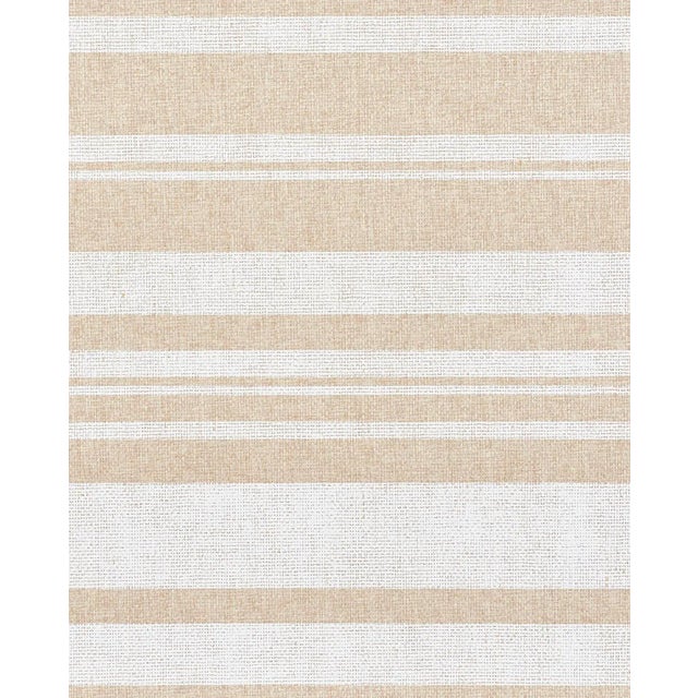 Contemporary Sample - Schumacher Horizon Paperweave Wallpaper in Natural For Sale - Image 3 of 3