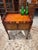 Burnt Umber 18th Century Style Side Table With Gallery Top and Storage, English For Sale - Image 8 of 8