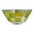 Mid 20th Century Mid-Century Modern Culver Prado 22k Gold & Green Glass Serving Bowl For Sale