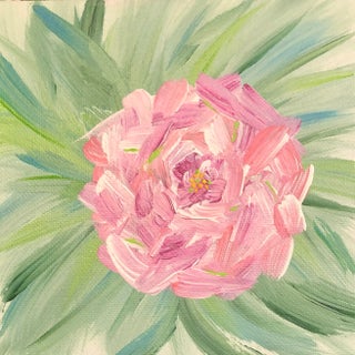 "Bloom 2" Contemporary Impressionist Botanical Still Life Painting by Deb Bossert For Sale