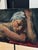 Mid 20th Century Vintage Mid-Century Figurative Oil Painting on Board | Woman in Thought For Sale - Image 5 of 7