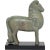 Pompeian Bronze Finished Cast Brass Replica of Antique Chinese Horse on Waxstone Base