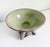 Rustic European Vintage Italianate Terracotta & Celadon Glazed Pedestal Bowl For Sale - Image 3 of 10
