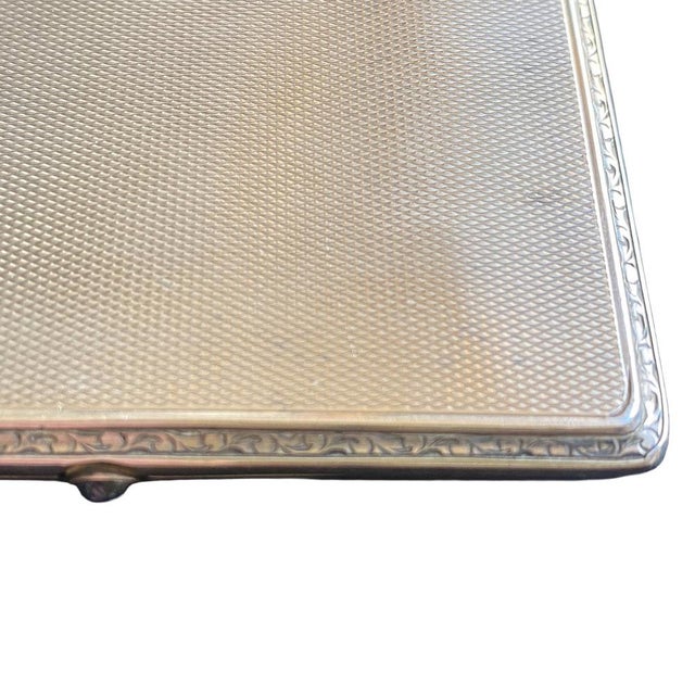Art Deco Silver and Guilloche Enamel Cigarette Case For Sale - Image 11 of 12