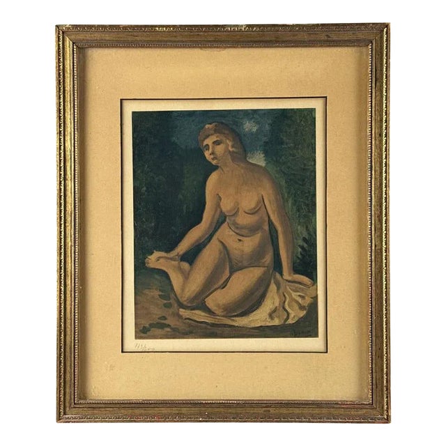 1940s Andre Derain Seated Nude., Lithograph on Paper For Sale