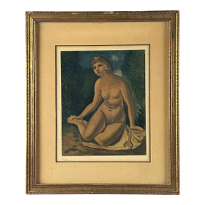 1940s Andre Derain Seated Nude., Lithograph on Paper