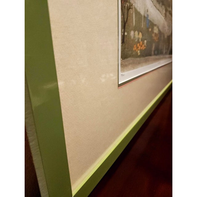 Final Clearance Thru 2025 Cuca Romley b.1933 Signed Folk Art American Lifestyle Painted Etched Drawing of 20th Century For Sale - Image 16 of 18