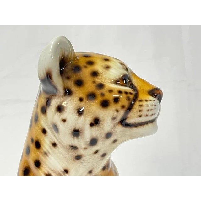 1970s 1970's Italian Ceramic Baby Leopard For Sale - Image 5 of 12