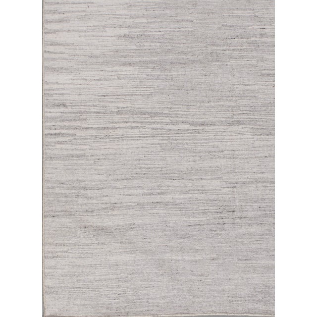 White Swedish Style Kilim Deco Rug 8ft X 10ft For Sale - Image 8 of 8