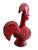 Red Red Glazed Ceramic Rooster by Aldo Londi for Bitossi, Italy, 1960s For Sale - Image 8 of 10