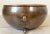 Farmhouse Large Vintage Solid Brass Oval Hand Hammered Footed Planter W/ Handles For Sale - Image 3 of 11