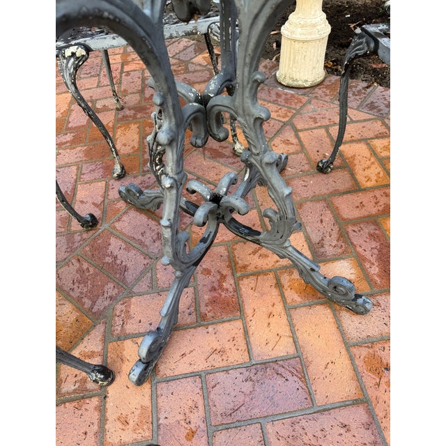 Mid 20th Century Molla Table Base and 4 Arm Chairs For Sale - Image 16 of 18