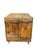 Antique Handmade Folk Art Wood Box Crate Table With Wheels For Sale - Image 9 of 17
