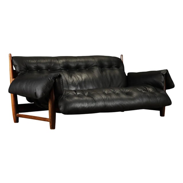 'Mole' Brazilian Rosewood Sofa by Sergio Rodrigues for Oca Brazil, 1960s, Signed For Sale
