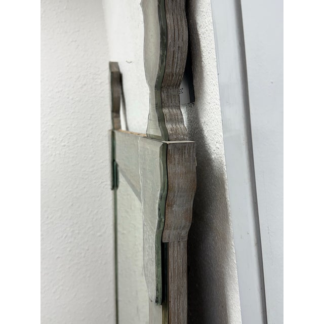 Restoration Hardware 19th Century Baroque Ravenna Etched Floor Mirror For Sale - Image 10 of 12