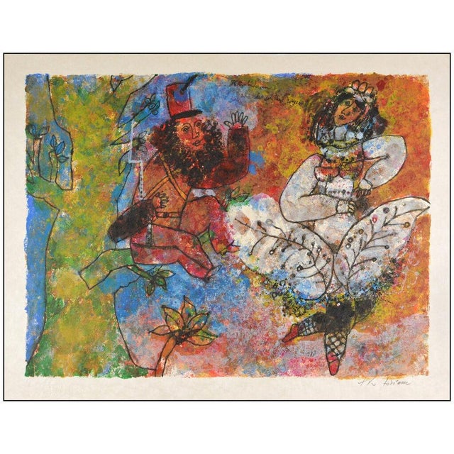 Expressionism Late 20th Century Le Souliers Rouges, Theo Tobiasse For Sale - Image 3 of 9
